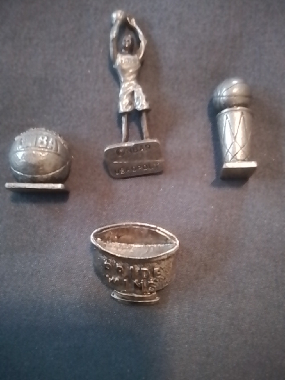 Silver Basketball Trophy Lapel Pins - Men Accessories